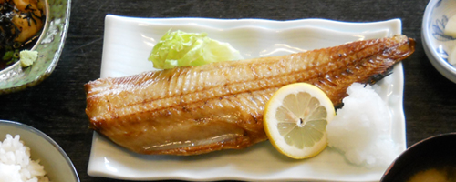 ホッケ焼き魚定食